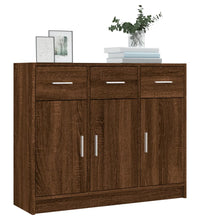 Sideboard Braun Eichen-Optik 91x28x75 cm Holzwerkstoff