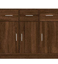 Sideboard Braun Eichen-Optik 91x28x75 cm Holzwerkstoff