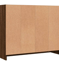 Sideboard Braun Eichen-Optik 91x28x75 cm Holzwerkstoff