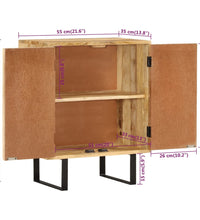 Sideboard mit 2 Türen 55x35x70 cm Massivholz Mango