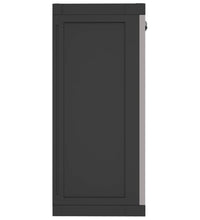 Gartenschrank Grau und Schwarz 97x37x85 cm PP