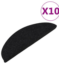 Stufenmatten Selbstklebend 10 Stk. Schwarz 65x22,5x3,5 cm