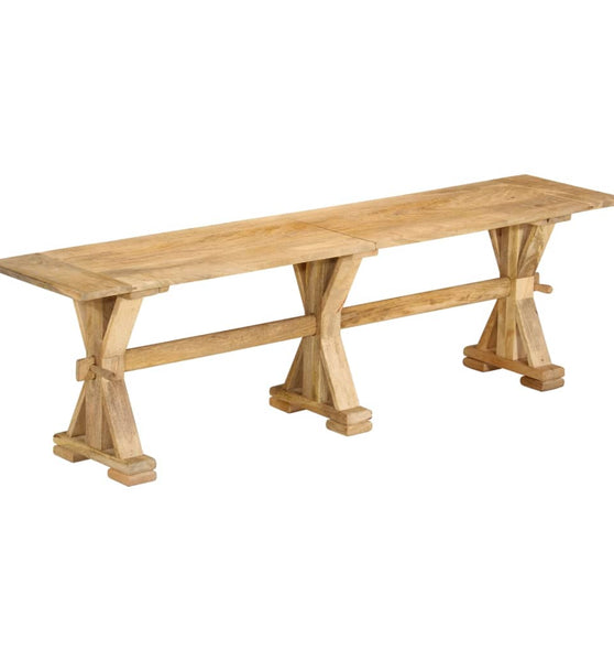 Sitzbank 160x35x45 cm Massivholz Mango