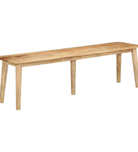 Sitzbank 160x40x45 cm Massivholz Mango