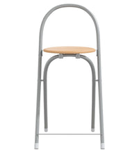 3-tlg. Bar-Set Grau und Braun Holzwerkstoff und Eisen