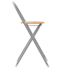 3-tlg. Bar-Set Grau und Braun Holzwerkstoff und Eisen