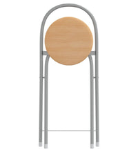 3-tlg. Bar-Set Grau und Braun Holzwerkstoff und Eisen