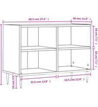 TV-Schrank Weiß 69,5x30x50 cm Holzwerkstoff