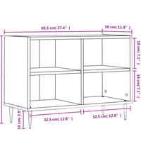 TV-Schrank Sonoma-Eiche 69,5x30x50 cm Holzwerkstoff