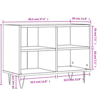 TV-Schrank Weiß 69,5x30x50 cm Holzwerkstoff