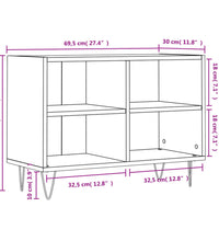 TV-Schrank Hochglanz-Weiß 69,5x30x50 cm Holzwerkstoff