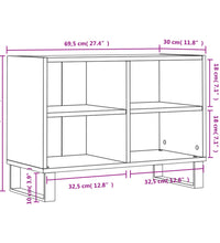 TV-Schrank Weiß 69,5x30x50 cm Holzwerkstoff