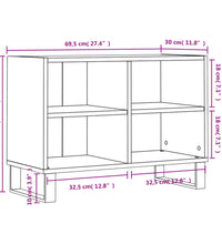 TV-Schrank Sonoma-Eiche 69,5x30x50 cm Holzwerkstoff