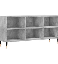 TV-Schrank Betongrau 103,5x30x50 cm Holzwerkstoff