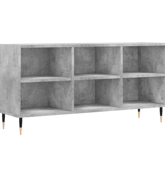 TV-Schrank Betongrau 103,5x30x50 cm Holzwerkstoff