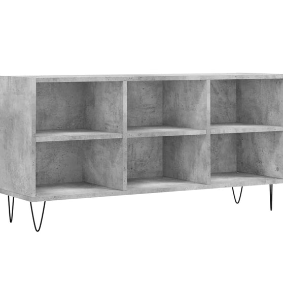 TV-Schrank Betongrau 103,5x30x50 cm Holzwerkstoff