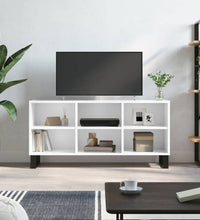 TV-Schrank Hochglanz-Weiß 103,5x30x50 cm Holzwerkstoff