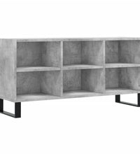 TV-Schrank Betongrau 103,5x30x50 cm Holzwerkstoff