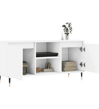 TV-Schrank Weiß 104x35x50 cm Holzwerkstoff