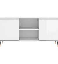 TV-Schrank Hochglanz-Weiß 104x35x50 cm Holzwerkstoff