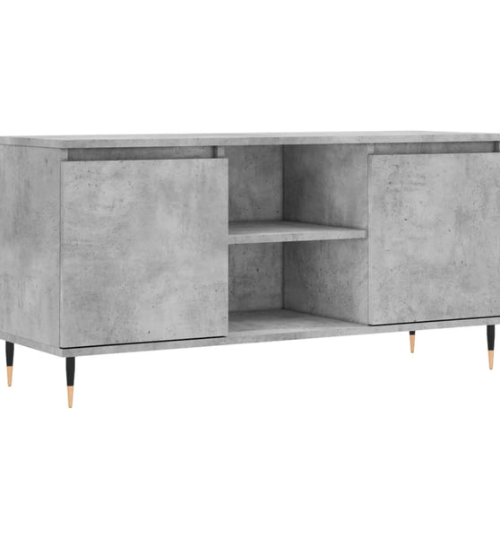 TV-Schrank Betongrau 104x35x50 cm Holzwerkstoff