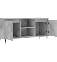 TV-Schrank Betongrau 104x35x50 cm Holzwerkstoff