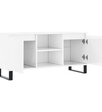 TV-Schrank Hochglanz-Weiß 104x35x50 cm Holzwerkstoff