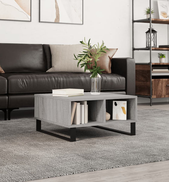 Couchtisch Grau Sonoma 60x60x30 cm Holzwerkstoff