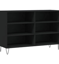 Sideboard Schwarz 103,5x35x70 cm Holzwerkstoff