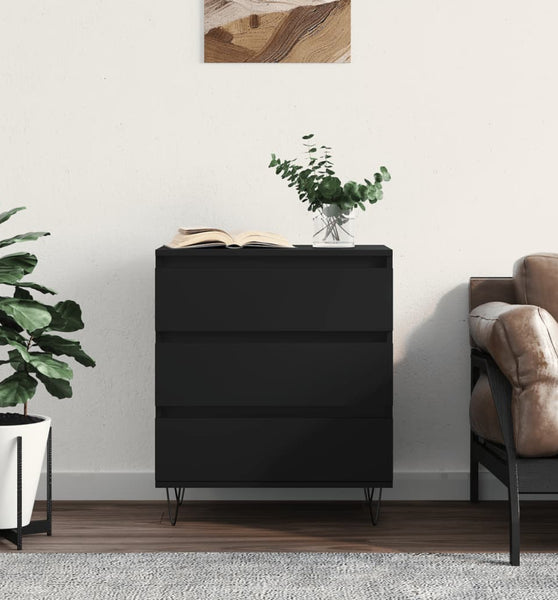 Sideboard Schwarz 60x35x70 cm Holzwerkstoff