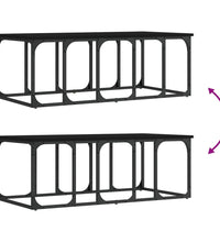 Couchtisch Schwarz 100x50x35,5 cm Holzwerkstoff