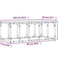 Couchtisch Grau Sonoma 100x50x35,5 cm Holzwerkstoff