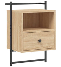 Wand-Nachttisch Sonoma-Eiche 40x30x61 cm Holzwerkstoff