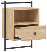 Wand-Nachttisch Sonoma-Eiche 40x30x61 cm Holzwerkstoff