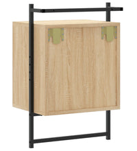 Wand-Nachttisch Sonoma-Eiche 40x30x61 cm Holzwerkstoff