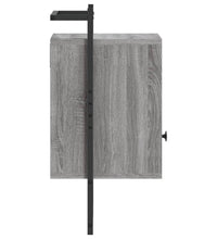 Wand-Nachttisch Grau Sonoma 40x30x61 cm Holzwerkstoff