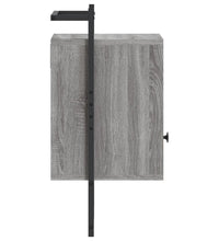 Wand-Nachttische 2 Stk. Grau Sonoma 40x30x61 cm Holzwerkstoff