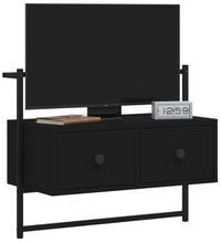 TV-Wandschrank Schwarz 60,5x30x51 cm Holzwerkstoff