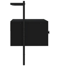 TV-Wandschrank Schwarz 60,5x30x51 cm Holzwerkstoff