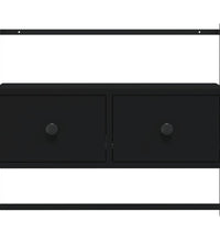TV-Wandschrank Schwarz 60,5x30x51 cm Holzwerkstoff