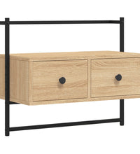 TV-Wandschrank Sonoma-Eiche 60,5x30x51 cm Holzwerkstoff