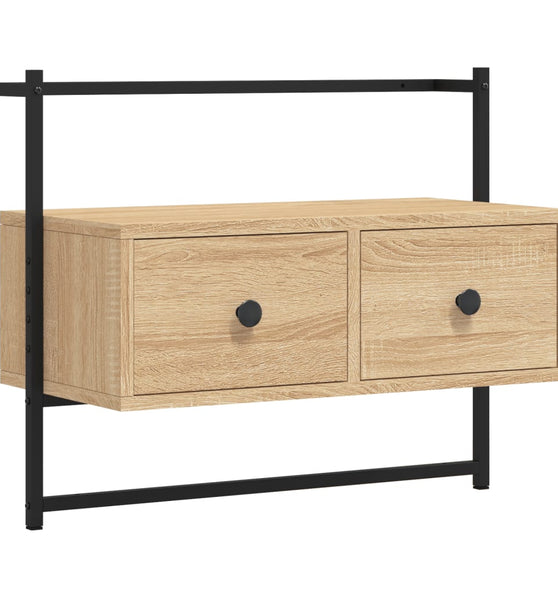 TV-Wandschrank Sonoma-Eiche 60,5x30x51 cm Holzwerkstoff