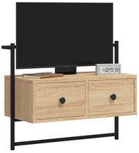 TV-Wandschrank Sonoma-Eiche 60,5x30x51 cm Holzwerkstoff