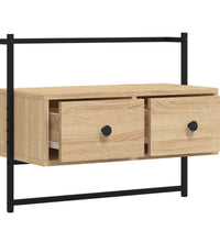 TV-Wandschrank Sonoma-Eiche 60,5x30x51 cm Holzwerkstoff