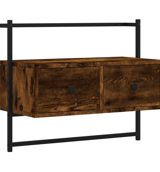 TV-Wandschrank Räuchereiche 60,5x30x51 cm Holzwerkstoff