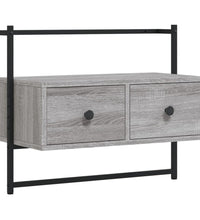 TV-Wandschrank Grau Sonoma 60,5x30x51 cm Holzwerkstoff