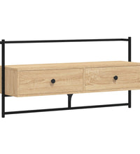 TV-Wandschrank Sonoma-Eiche 100,5x30x51 cm Holzwerkstoff