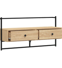 TV-Wandschrank Sonoma-Eiche 100,5x30x51 cm Holzwerkstoff