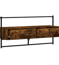 TV-Wandschrank Räuchereiche 100,5x30x51 cm Holzwerkstoff