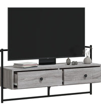 TV-Wandschrank Grau Sonoma 100,5x30x51 cm Holzwerkstoff